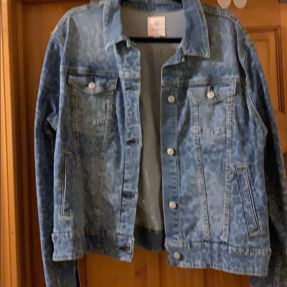 NWT Lularoe Cheetah print jean jacket